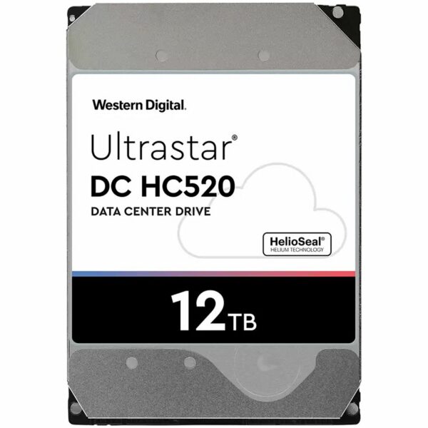 HDD Server WD/HGST Ultrastar 12TB DC HC520 (3.5″”, 256MB, 7200 RPM, SATA 6Gbps, 512E SE) SKU: 0F30146, „HUH721212ALE604”