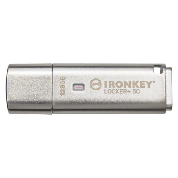 128GB IronKey Locker Plus 50 AES Encrypted, USBtoCloud, „IKLP50/128GB” (timbru verde 0.03 lei)