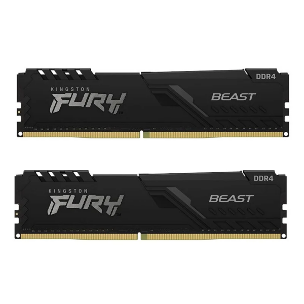 Memorie DDR Kingston DDR4 32GB frecventa 3200 MHz, 16GB x 2 module, radiator, iluminare RGB, latenta CL16, „KF432C16BWAK2/32”