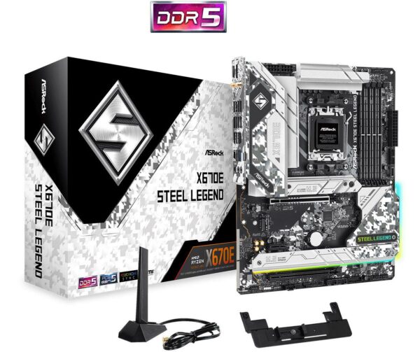 MB ASROCK X670E Steel Legend AM5, „X670E STEEL LEGEND”