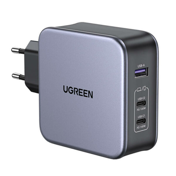 INCARCATOR retea Ugreen, Nexode „CD289” Quick Charge 140W GaN, 1 x USB, 2 x USB Tpe-C, negru „90549” (timbru verde 0.18 lei) – 6957303895496