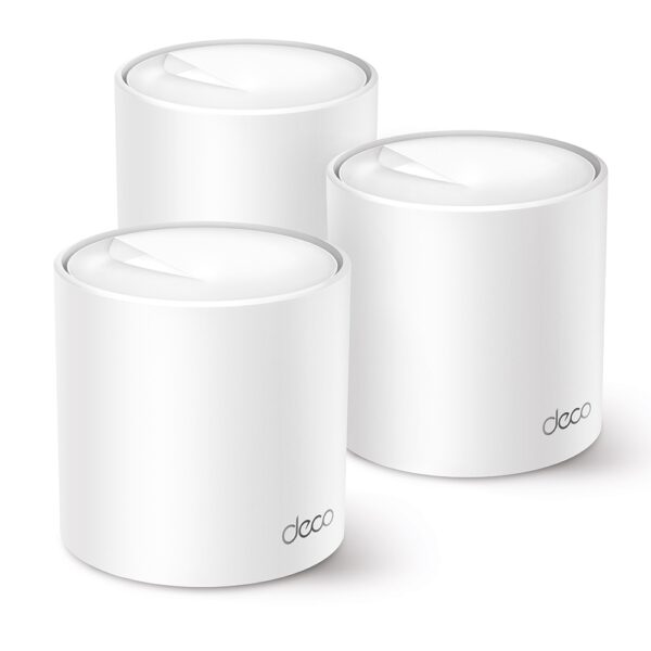 MESH TP-LINK, wireless, router AX3000, pt interior, 3000 Mbps, port LAN, WAN, 2.4 GHz | 5 GHz, antena interna x 2, standard 802.11ax, „Deco X50(3-pack)” (timbru verde 2.00 lei)