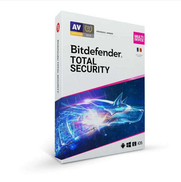 LICENTA Bitdefender Total Security, 3 utilizatori, 1 an pt. PC, Smartphone, Tableta, retail „TS03ZZCSN2403BEN”