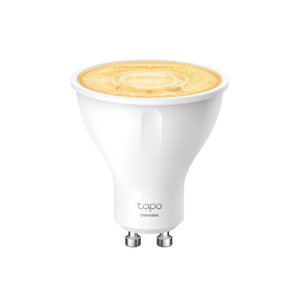 BEC LED wireless TP-LINK, 350lm, 2.9W, fasung GU10, lumina calda 2700K , control prin smartph.cu apl.Tapo, ajustare automata a luminii in fct. de momentul zilei, „Tapo L610”