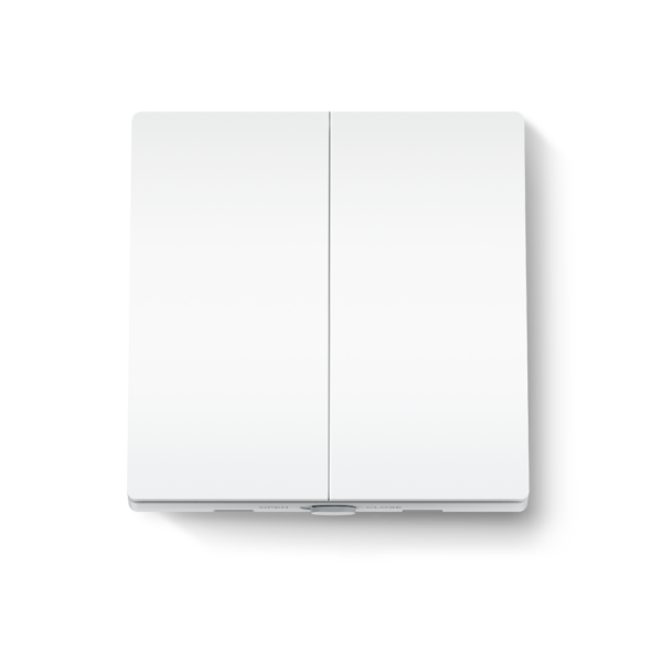 INTRERUPATOR inteligent TP-LINK, necesita hub Tapo H100 pentru functionare, 2 comutatoare, programare prin smartphone aplicatia Tapo, 2 x baterii AAA, WiFi, alb „Tapo S220” (timbru verde 0.18 lei)