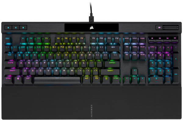 K70 PRO RGB Optical-Mechanical Gaming Keyboard with PBT DOUBLE SHOT PRO Keycaps „CH-910941A-NA”, (timbru verde 0.8 lei)