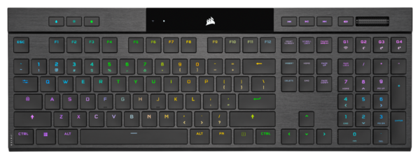 K100 AIR WIRELESS RGB Ultra-Thin Mechanical Gaming Keyboard – CHERRY MX Ultra Low Profile Tactile (NA) „CH-913A01U-NA”, (timbru verde 0.8 lei)