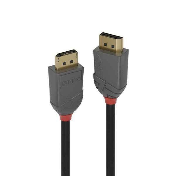 Cablu Lindy 1m DisplayPort 1.4, Anthra, „LY-36481” (timbru verde 0.18 lei)