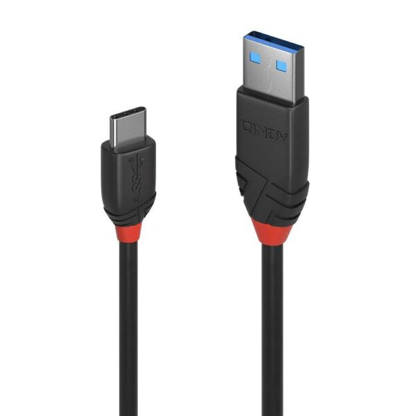 CABLU alimentare si date Lindy pt.smartphone USB Type-C (T) la USB 2.0 (T), 0.5 m, PVC, negru, „LY-36915” (timbru verde 0.08 lei)