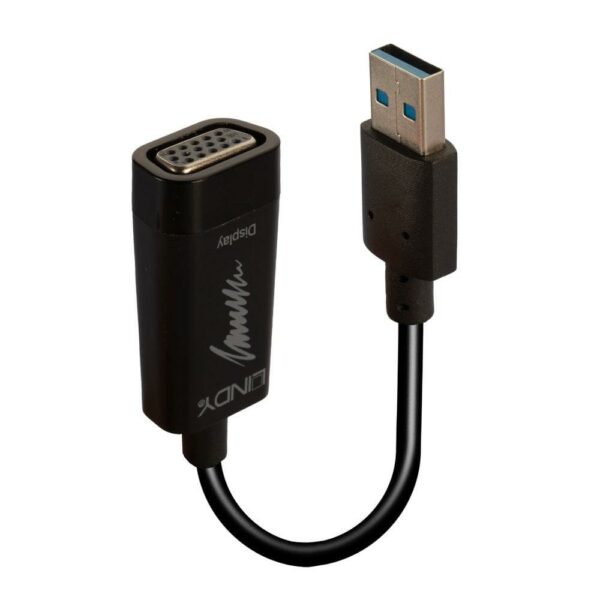 Adaptor USB 3.0 to VGA 1920×1200, negru, „LY-43172” (timbru verde 0.08 lei)