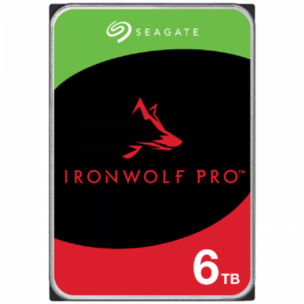 HDD NAS SEAGATE IronWolf Pro 6TB CMR 3.5″, 256MB, SATA 6Gbps, 7200RPM, RV Sensors, Rescue Data Recovery Services 3 ani, TBW: 550TB, „ST6000NT001”