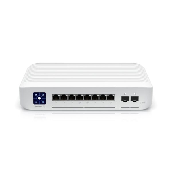 Ubiquiti Enterprise Layer 3, PoE switch with (8) 2.5GbE, 802.3at PoE+ RJ45 ports and (2) 10G SFP+ ports, „USW-ENTERPRISE-8-POE-EU” (timbru verde 2 lei)
