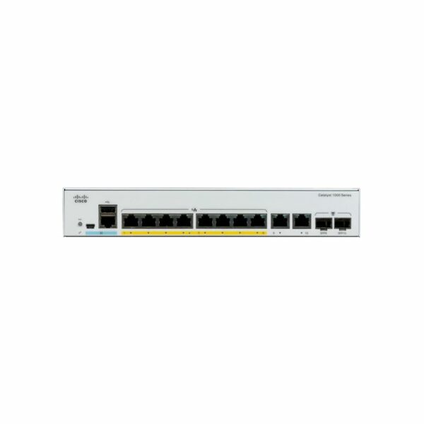 Catalyst 1000 8port GE, POE, Ext PS, 2x1G SFP „C1000-8P-E-2G-L” (timbru verde 2 lei)