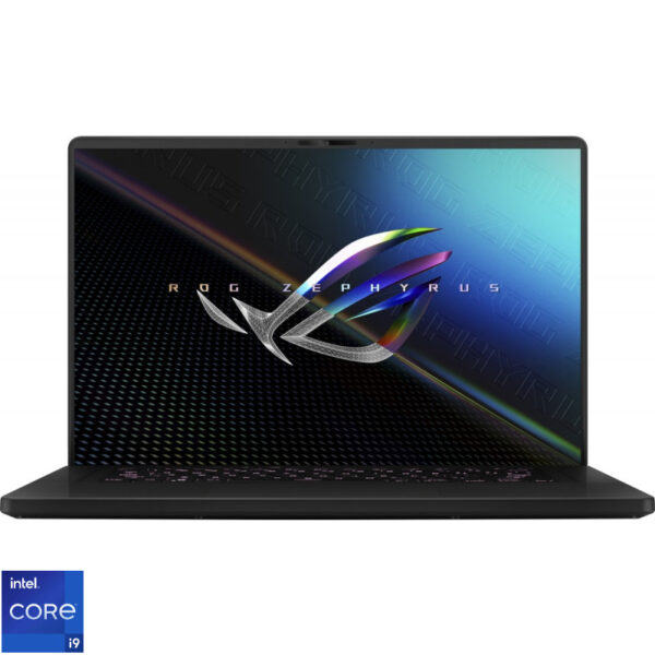 NB Asus 16 inch QHD+ 2560 x 1600, WQXGA Intel Core i9 12900H 2.5 GHz Mem 32 GB SSD 2 TB RTX 3080Ti Video 16 GB Wireless Bth Tastatura Li-ion 4 Celule 1xHDMI LAN 720P HD IR cam Greutate 2.0 kg Black „GU603ZX-K8027” (timbru verde 4 lei)