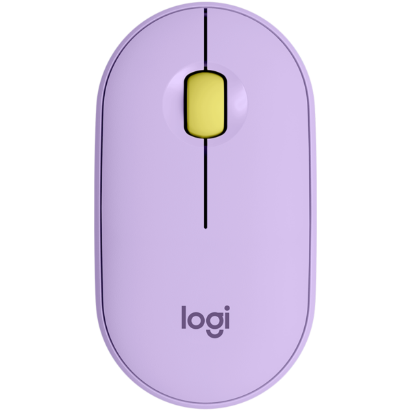 LOGITECH Pebble M350 Wireless Mouse – LAVENDER LEMONADE – 2.4GHZ/BT – EMEA – CLOSED BOX „910-006752” (timbru verde 0.18 lei)