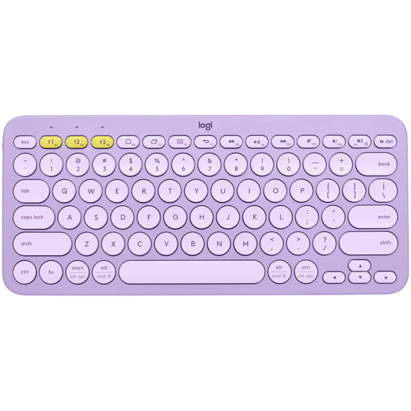 LOGITECH K380 Multi-Device Bluetooth Keyboard – LAVENDER LEMONADE – US INTL – BT – INTNL „920-011166” (timbru verde 0.8 lei)