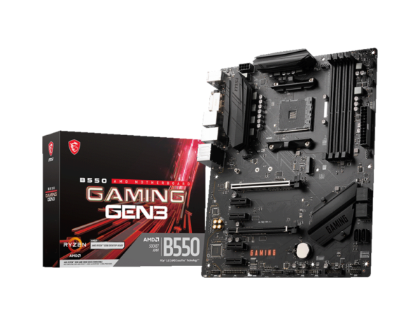 MSI B550 GAMING GEN3 ATX MB AM4 4xDDR4 2xPCIe x16 6xSATA 4xUSB 3.2 „B550 GAMING GEN3”