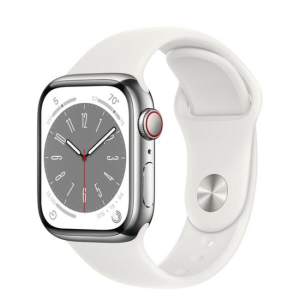 Apple Watch S8 Cellular 45mm Silver „MP4J3” (timbru verde 0.18 lei)