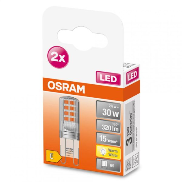 LEDPIN30 CL 2,6W/827 230V G9 FS2 OSRAM „000004058075449862” (timbru verde 0.9 lei)