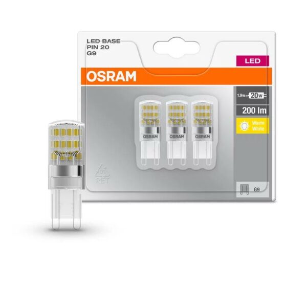 LEDBASEPIN20 CL 1,9W/827 230V G9FS3OSRAM „000004058075450042” (timbru verde 1.35 lei)