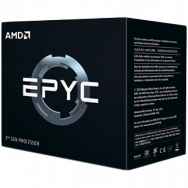 AMD CPU EPYC 7003 Series (64C/128T Model 7773X (2.2/3.5GHz Max Boost, 768MB, 280W, SP3) Tray „100-000000504”