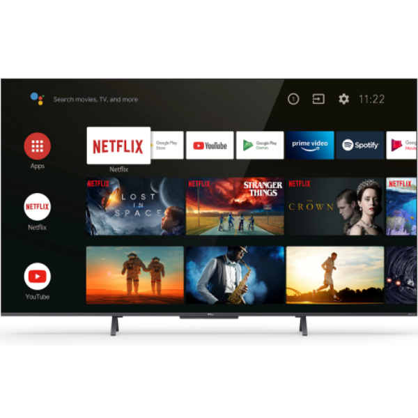 TCL 55C721, 139 cm, Smart Android, 4K Ultra HD, QLED, Clasa G „55C721” (timbru verde 15 lei)