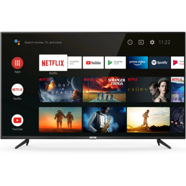 TCL 55P616, 139 cm, Smart Android, 4K Ultra HD, LED, Clasa E „55P616” (timbru verde 15 lei)
