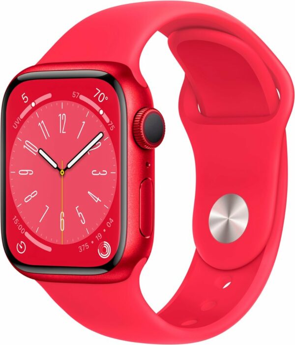 Apple Watch S8 GPS 41mm (PRODUCT)RED „MNUG3” (timbru verde 0.18 lei)