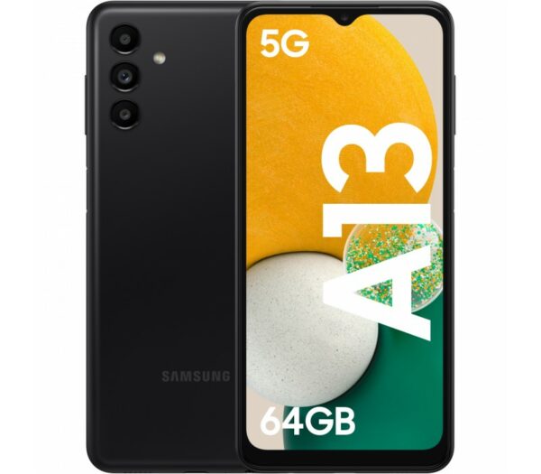 Samsung Galaxy A13 DS Black 5G/6.5″/OC/4GB/64GB/5MP/50MP+2MP+2MP/5000mAh „SM-A136BZKUEUE” (timbru verde 0.55 lei)