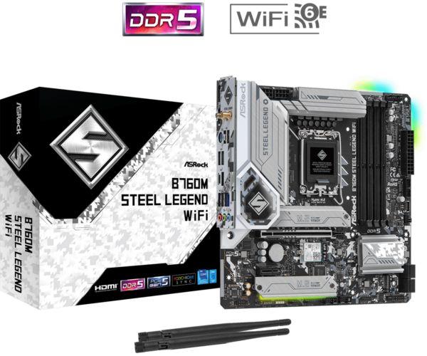 MB Asrock B760M STEEL LEGEN LGA1700 „B760M LEGEND WIFI”