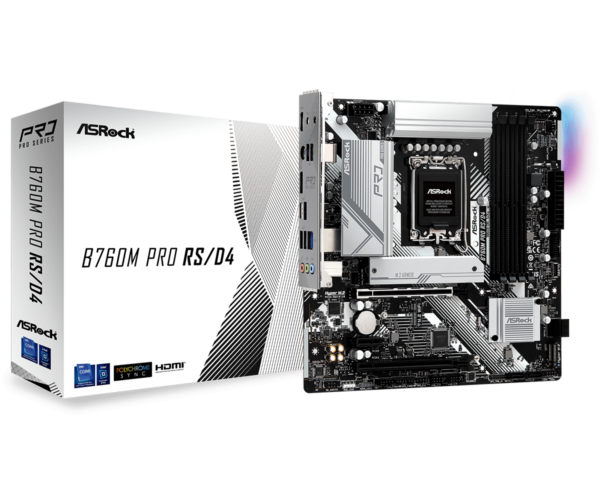 MB Asrock B760M Pro RS LGA1700 DDR4 „B760M PRO RS/D4”