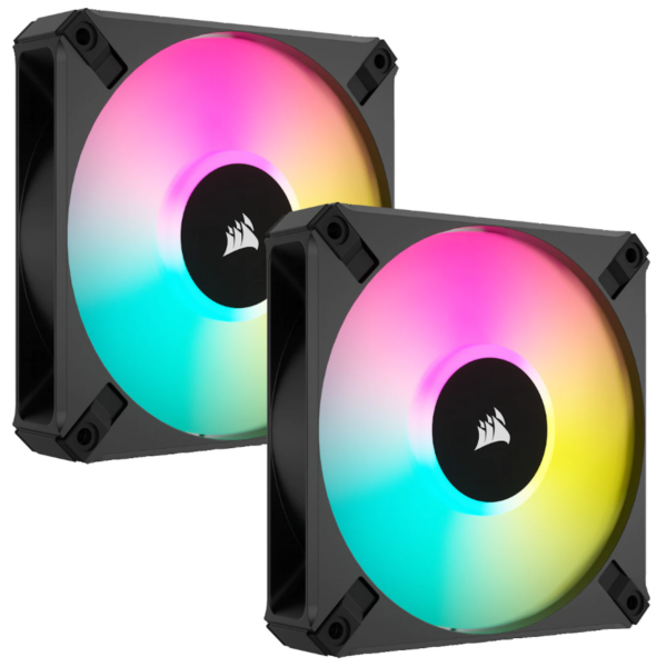 Ventilator Corsair iCUE AF140 RGB ELITE 140mm PWM Dual Fan Kit „CO-9050156-WW”