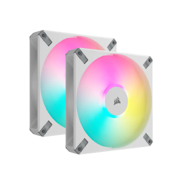 Ventilator Corsair iCUE AF140 RGB ELITE 140mm PWM Dual Fan Kit – White „CO-9050160-WW”