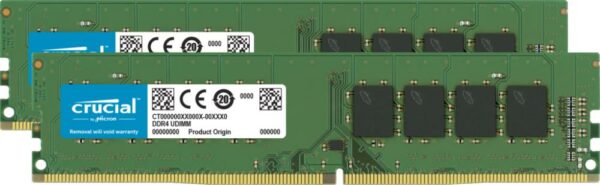 Memorie DDR Crucial DDR4 32GB frecventa 3200 MHz, 16GB x 2 module, latenta CL22, „CT2K16G4DFRA32A”