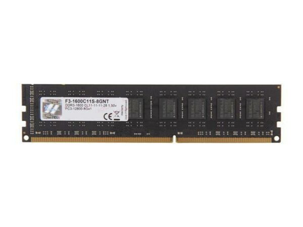 Memorie DDR G.Skill DDR3 8GB frecventa 1600 MHz, 1 modul, latenta CL11, „F3-1600C11S-8GNT”