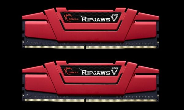 Memorie DDR G.Skill – gaming „Ripjaws V” DDR4 16GB frecventa 3600 MHz, 8GB x 2 module, radiator, latenta CL19, „F4-3600C19D-16GVRB”