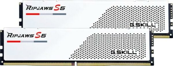 Memorie DDR G.Skill – gaming „Ripjaws” DDR5 64GB frecventa 4800 MHz, 32GB x 2 module, radiator, latenta CL30, „F5-6000J3040G32GX2-RS5W”