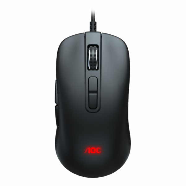 Mouse AOC GM300B, USB, 6200DPI, negru „GM300B” (timbru verde 0.18 lei)