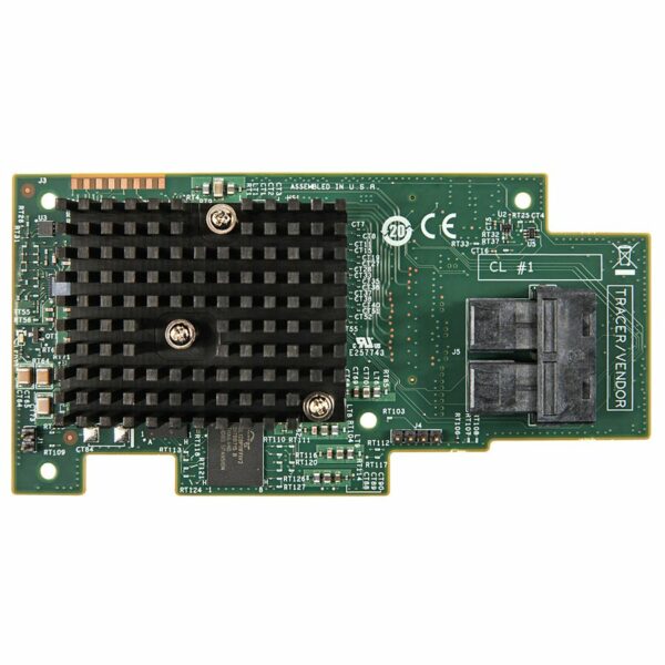 Intel Integrated RAID Module RMS3CC080, Single 8xPorts Internal SAS/SATA HDmSAS, 1GB Cache, DualCore RAID-On-Chip (ROC) LSI3108, RAIDs 0/1/10/5/50/6/60, PCIe x8 Gen3, 128xDevices, support for optional Maintenance Free „RMS3CC080”