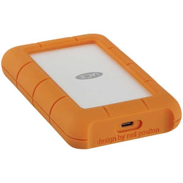 SSD Extern LaCie Rugged 4TB, USB 3.2 Gen2 Type C, FireCuda NVMe inside, IP67, 3-meter drop and 2-ton car crush resistance, self-encrypting technology, Rescue Data Recovery Services 5 ani, Orange „STHR4000800” (timbru verde 0.18 lei)