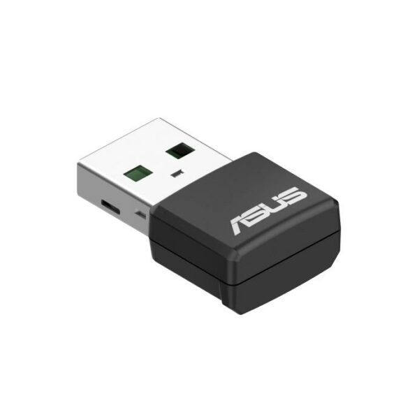 WRL ADAPTER 1800MBPS USB/DUAL BAND USB-AX55 NANO ASUS „USB-AX55 NANO” (timbru verde 0.03 lei)