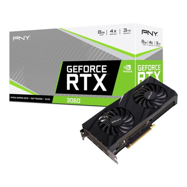 VGA PNY GeForce RTX 3060 8GB Verto Dual „VCG30608DFBPB1”