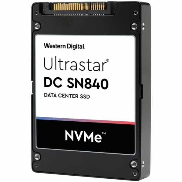 SSD Server WD Ultrastar DC SN840 NVMe 1.92TB 2.5″x15mm, 3D TLC, PCIe Gen3.1 1×4 (or 2×2), SE, Read/Write: 3470/2280 MBps, IOPS 736K/108K, TBW 3504, DWPD 1, SKU: 0TS1875 „WUS4BA119DSP3X1”