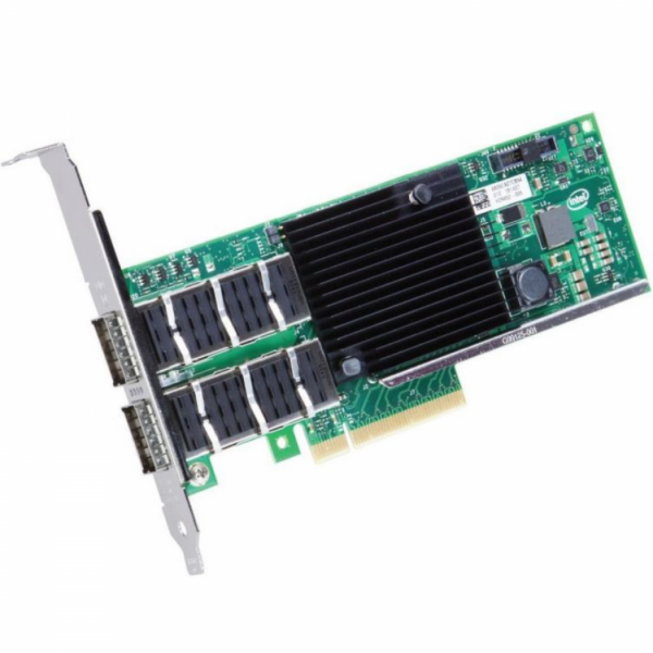 Intel Ethernet Converged Network Adapter XL710-QDA2, 40GbE dual ports QSFP+, PCI-E 3.0×8 (Low Profile and Full Height brackets included) bulk „XL710QDA2BLK”