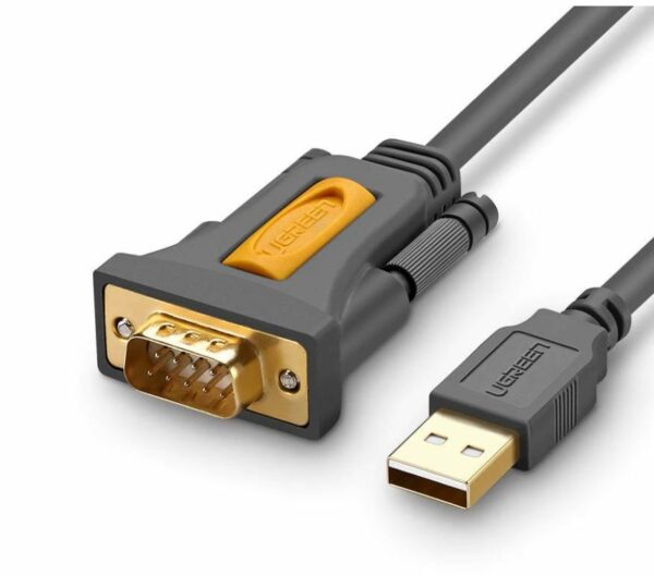 CABLU USB Ugreen adaptor, „CR104” USB 2.0 (T) la Serial DB9M (9-pin)(RS232)(T), 1.5m, negru, „20211” (timbru verde 0.08 lei) – 6957303822119