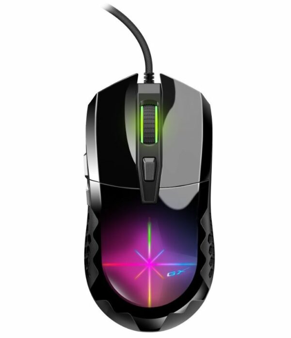 MOUSE Genius, „Scorpion M715”, gaming, cu fir, USB, optic, 7200 dpi, butoane/scroll 6/1, , negru, „31040007400” (timbru verde 0.18 lei)