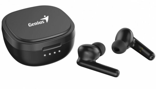 CASTI Genius, „HS-M910BT”, TWS, wireless, intraauriculare – butoni, pt smartphone, microfon pe casca, conectare prin Bluetooth 5.0, negru, USB-C, „31710023400”, (timbru verde 0.18 lei)