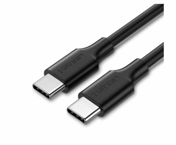 CABLU alimentare si date Ugreen, „US286”, Fast Charging Data Cable pt. smartphone, USB Type-C la USB Type-C 60W/3A, nickel plating, PVC, 3m, negru „60788” (timbru verde 0.08 lei) – 6957303867882