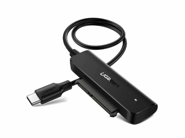 CABLU USB adaptor Ugreen, „CM321″ USB Type-C (T) la S-ATA (M), 50cm, adaptor USB Type-C la HDD S-ATA 2.5”, negru, „70610” (timbru verde 0.18 lei) – 6957303876105