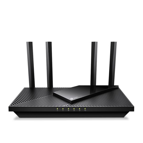 ROUTER TP-LINK wireless AX3000, 3000Mbps,1 x 2.5 Gbps WAN/LAN, 1 x Gigabit WAN, 3 porturi Gigabit LAN,1 x USB 3.0, 2.4 Ghz/5 Ghz dual band, 4 antene externe, WI-FI 6 „Archer AX55 Pro” (timbru verde 0.8 lei)